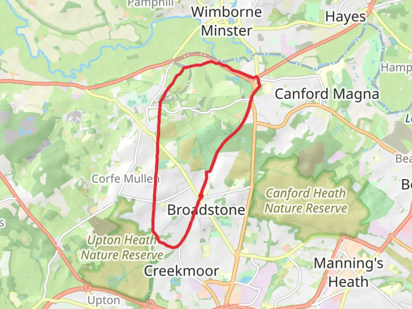 An image depicting the trail Ashington Southern Loop and its surrounding area.