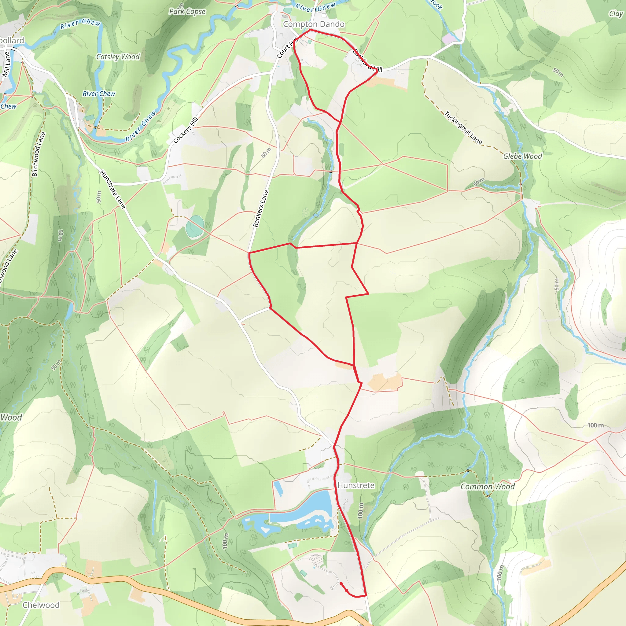 CT Hill Walk mobile static map