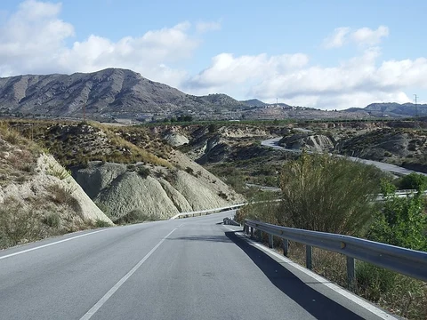 An image depicting the trail Road of the Talc Mines Lucar and Somotin PR A 301 and its surrounding area.