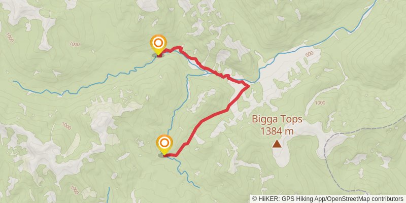 Wangapeka Track alt 1 Map