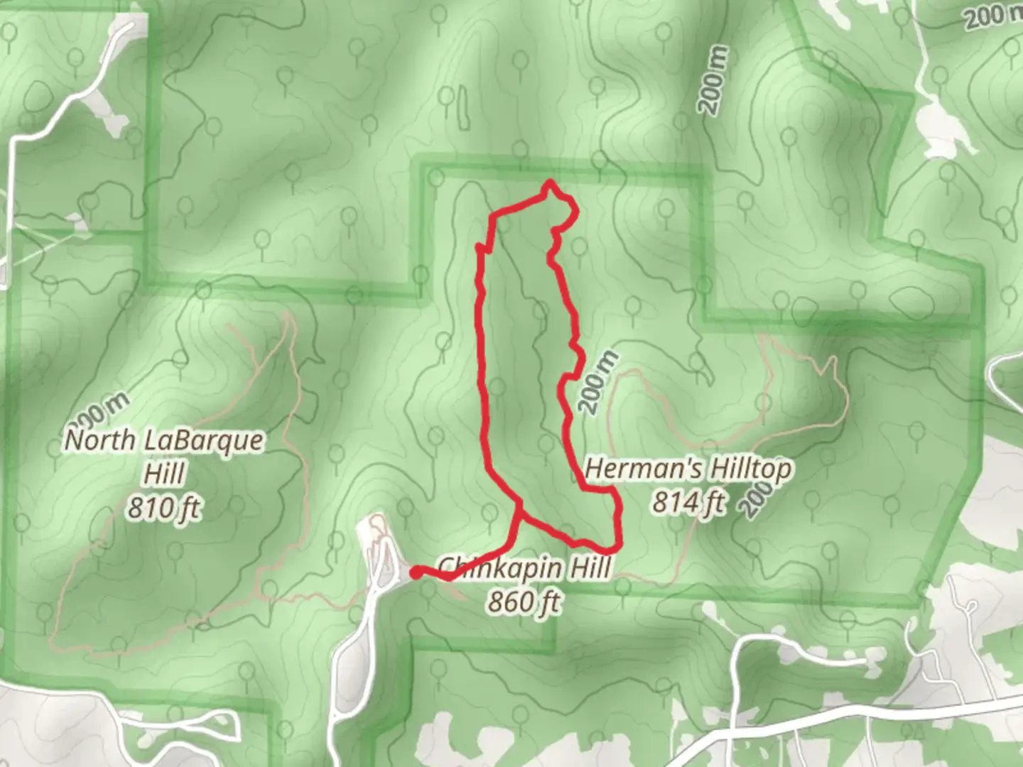 An image depicting the trail Sandstone Canyon Small Loop Trail and its surrounding area.