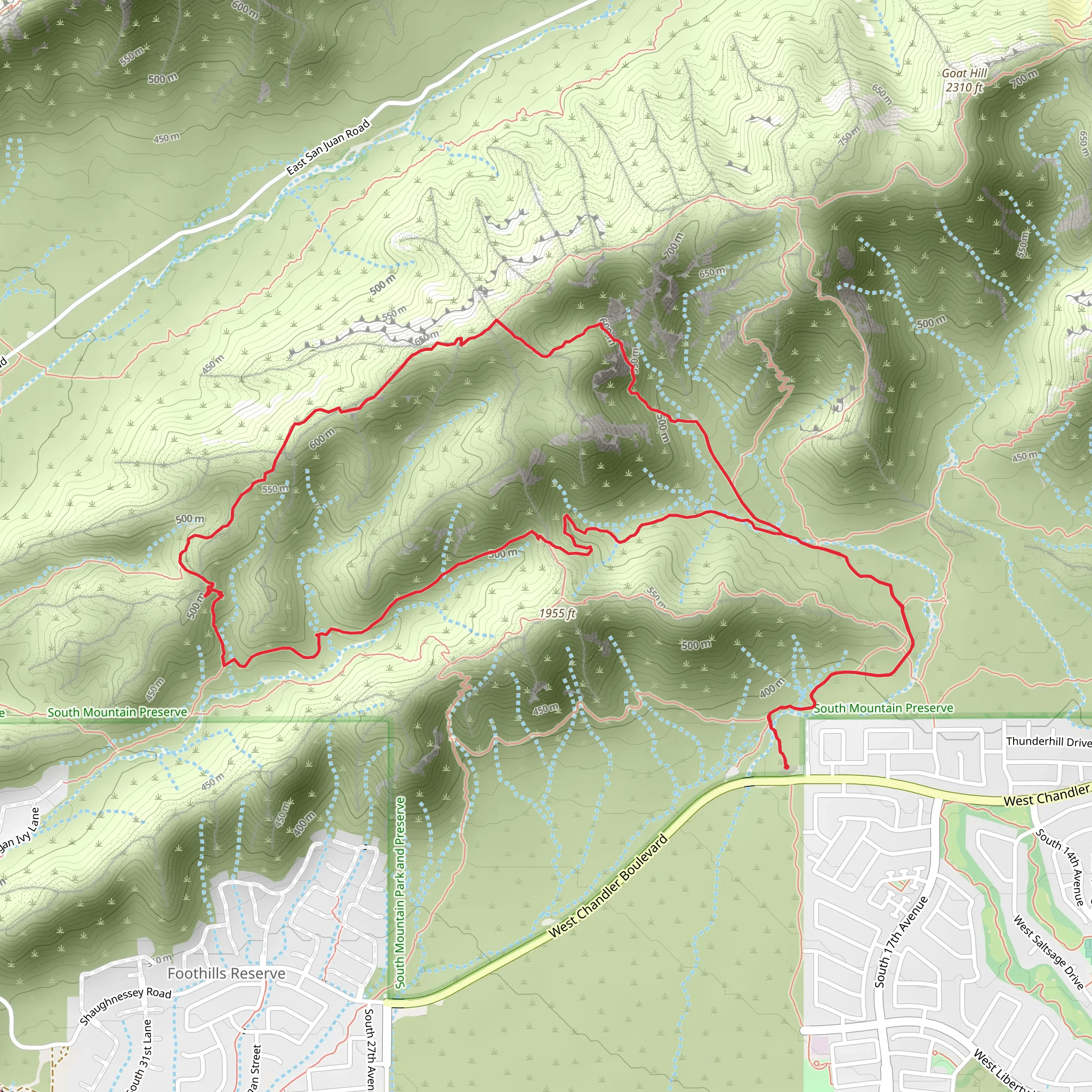 Pyramid, Gila and Lost Ranch Ruins Loop Trail mobile static map