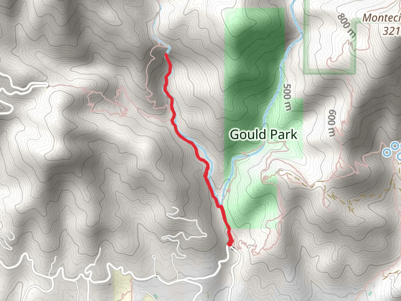 Montecito Creek and West Fork Cold Spring Trail