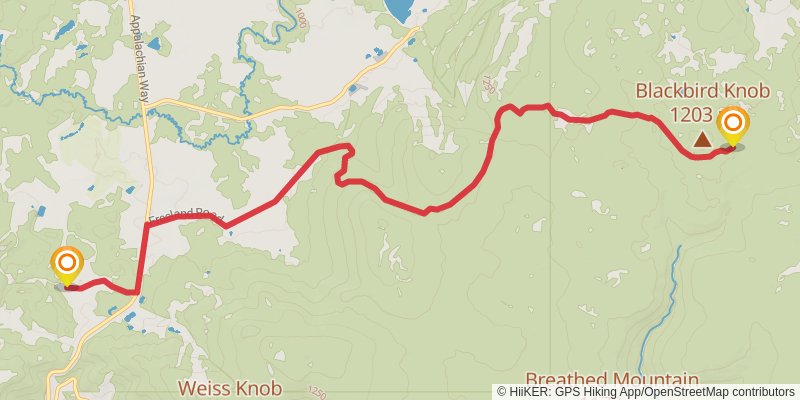 American Discovery Trail - West Virginia stage 7 Map
