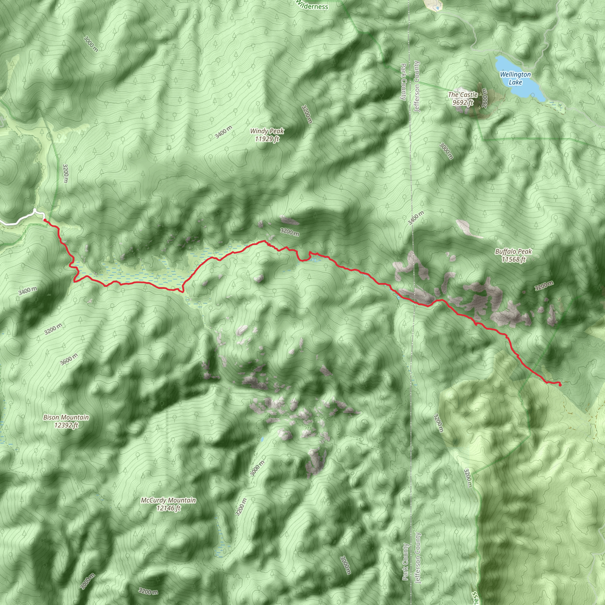 Pack Trail mobile static map