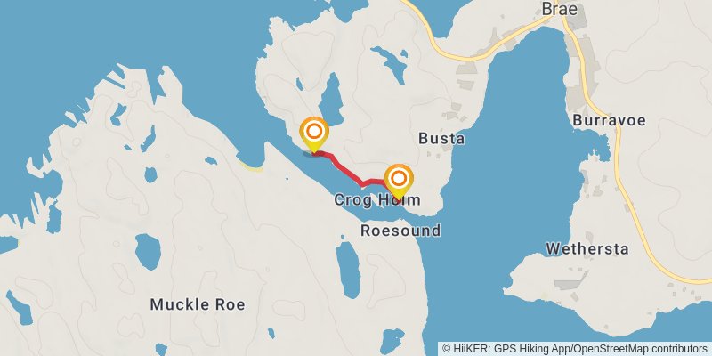 Coastal Walk of Shetland - West stage 2 Map