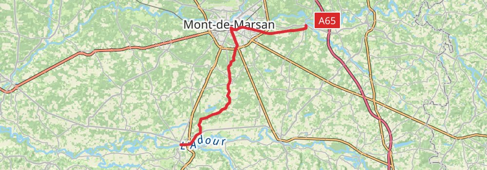 Camino Perl-Saint Jean Pied de Port via Vézelay stage 62 Map