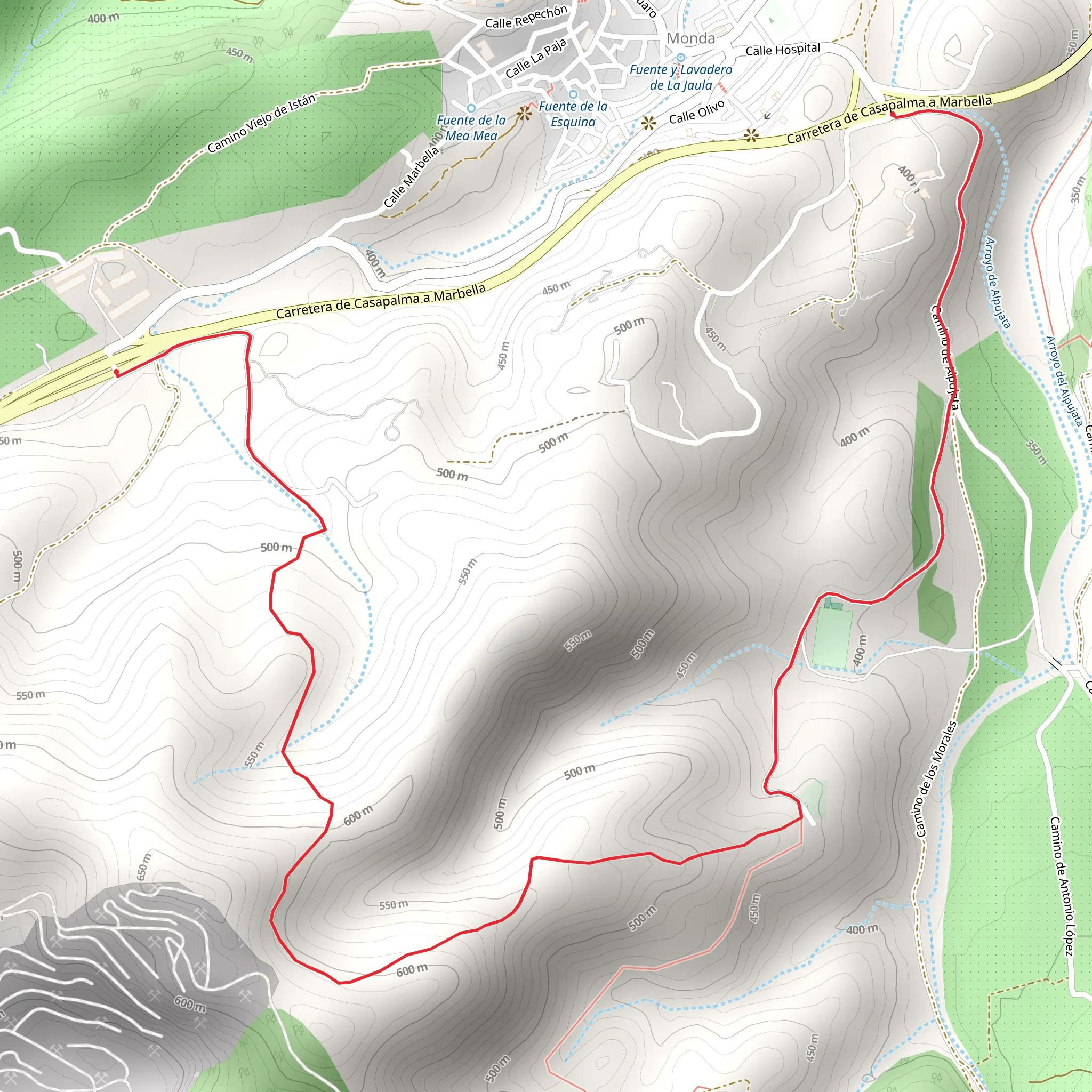 Monda - High Road PR A 277 mobile static map
