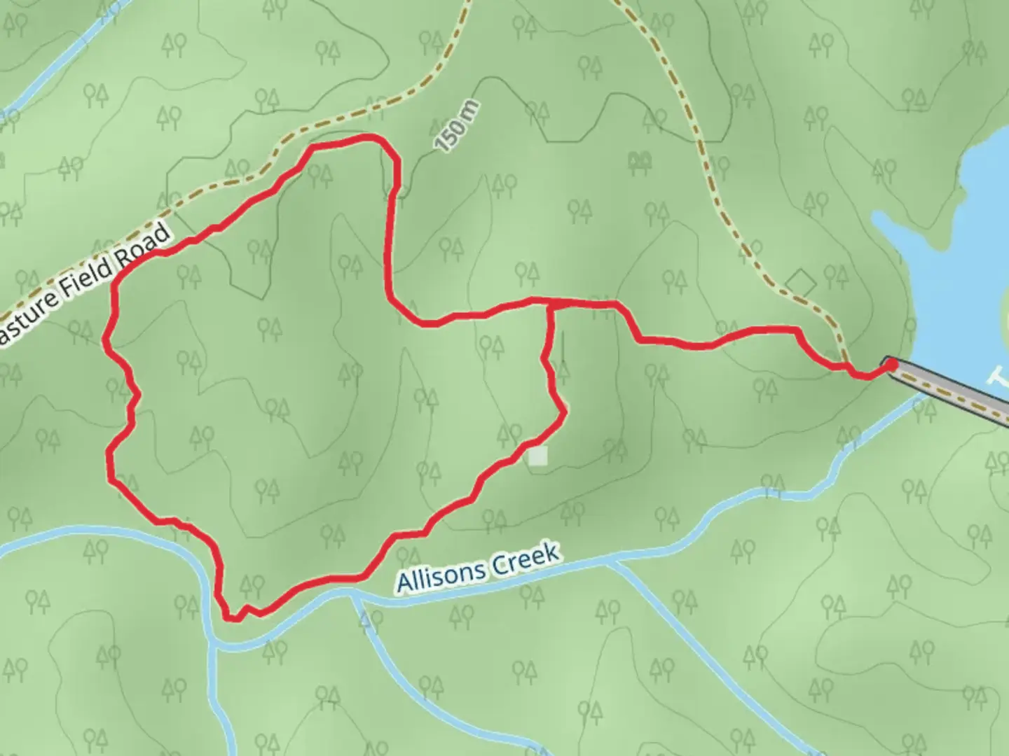 An image depicting the trail Red Cockaded Woodpecker Trail Loop and its surrounding area.