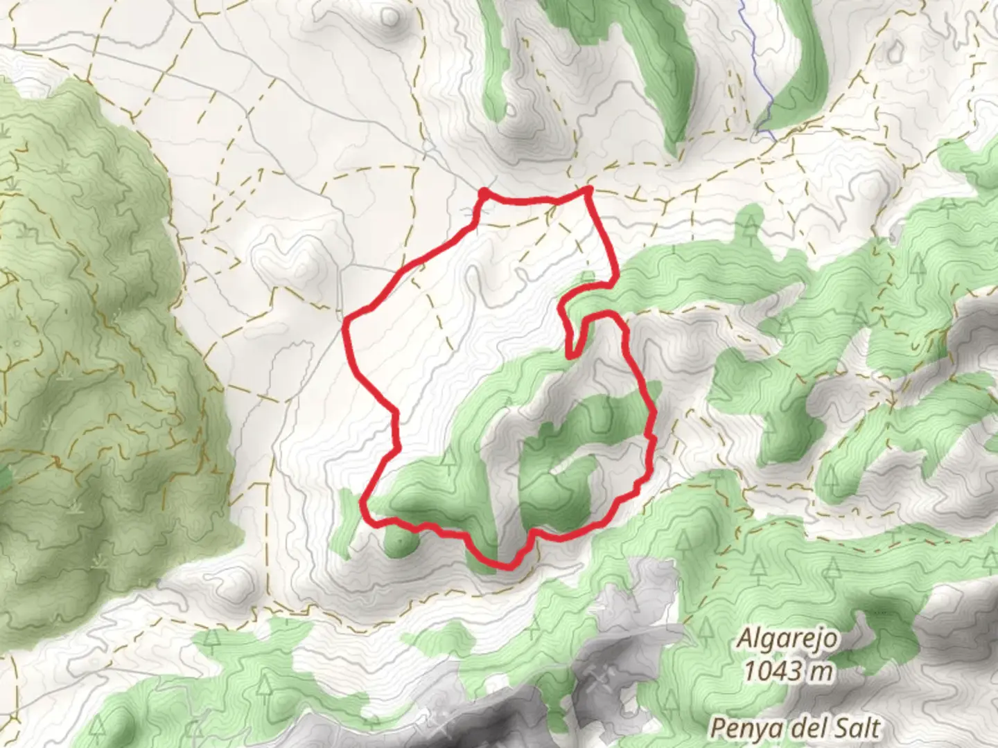 An image depicting the trail The Pinós - Vedat del Pinós - The Pinós PR CV 003 and its surrounding area.