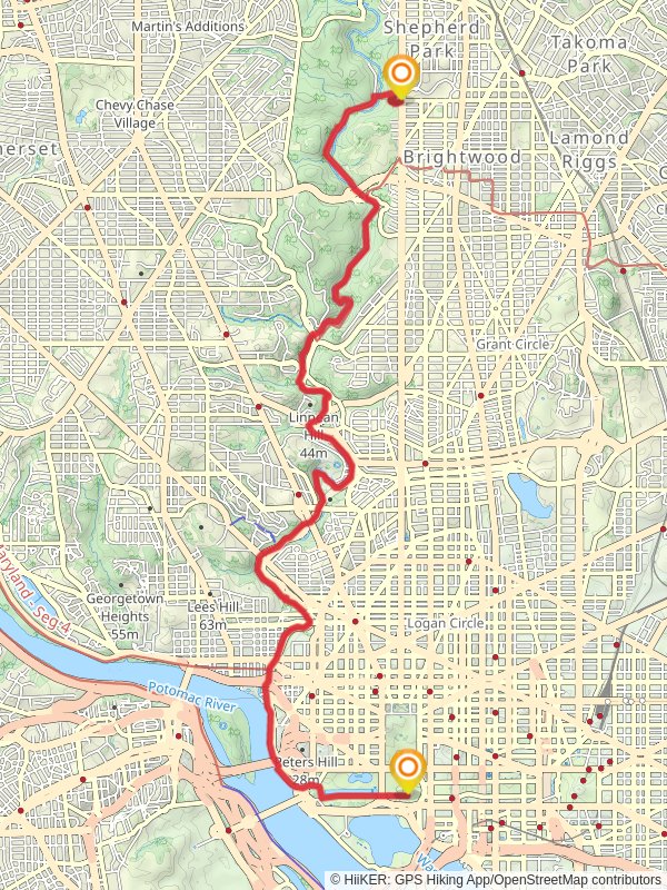 Rock Creek via ADT and Elm Walk