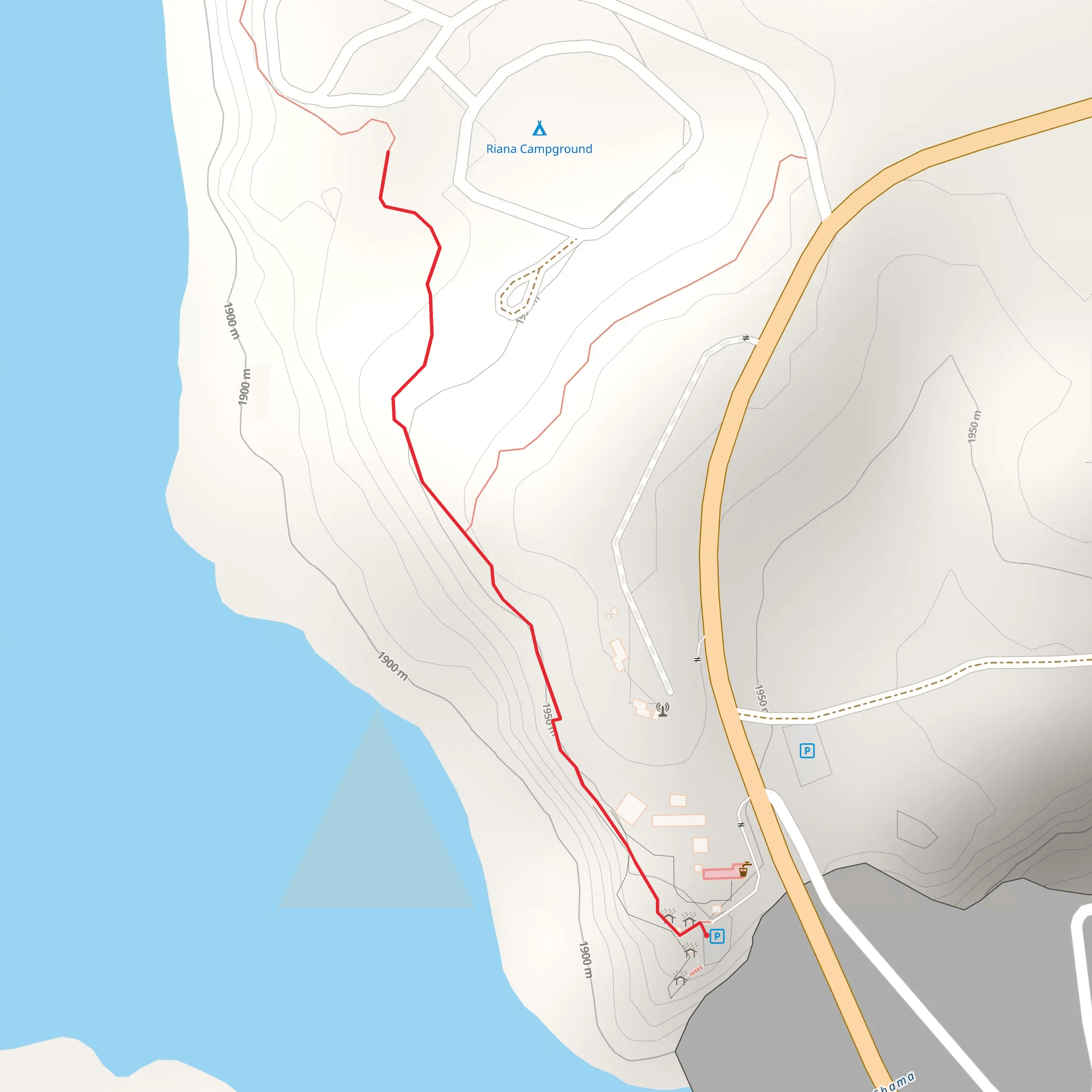 Riana Campground mobile static map