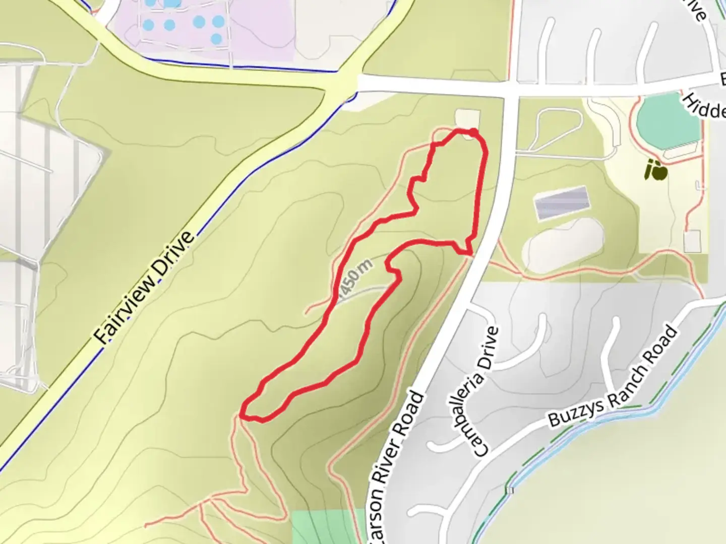 An image depicting the trail Sagebrush Loop and its surrounding area.
