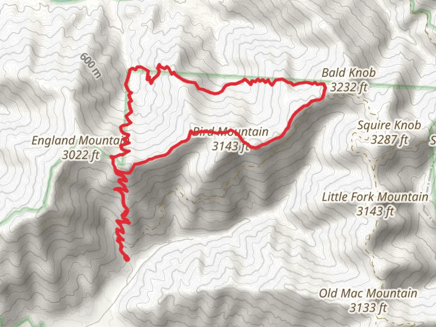 An image depicting the trail Bird Mountain and Phillips Creek via North Bird Mountain Trail and its surrounding area.