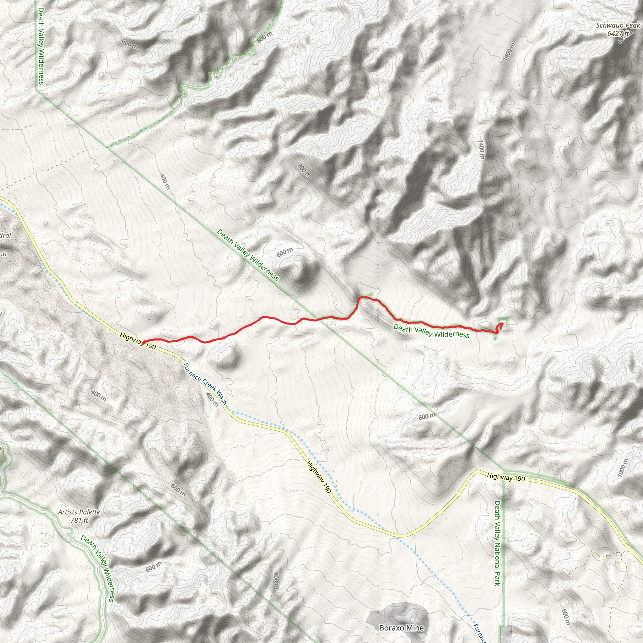 Hole in the Wall Road mobile static map