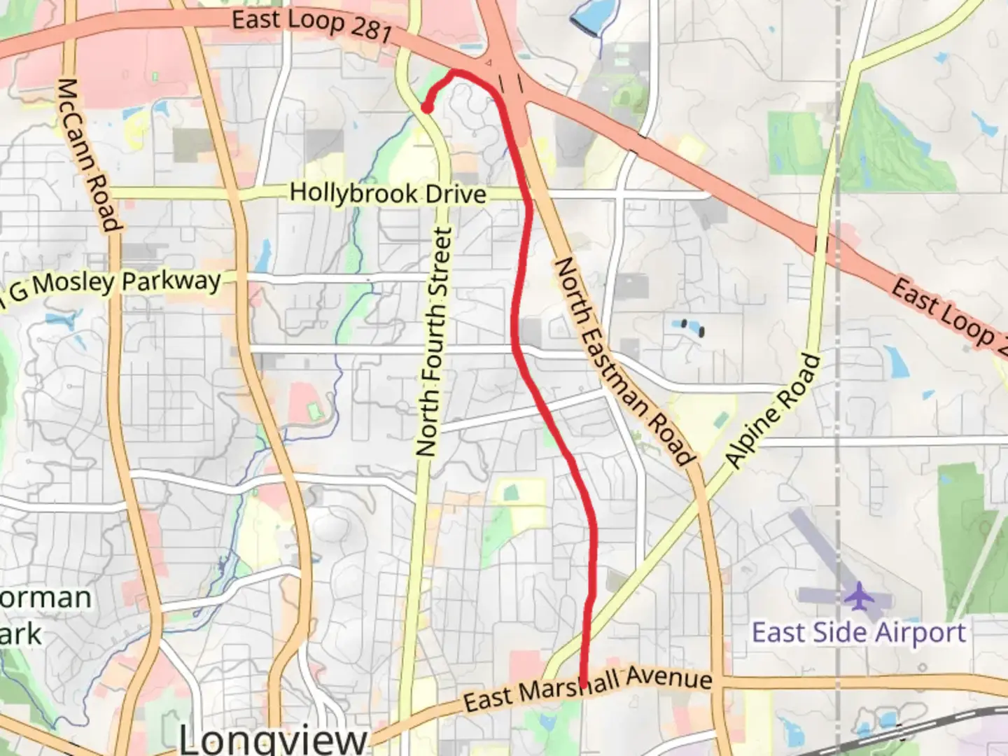 An image depicting the trail Cargill Long Park Trail and its surrounding area.