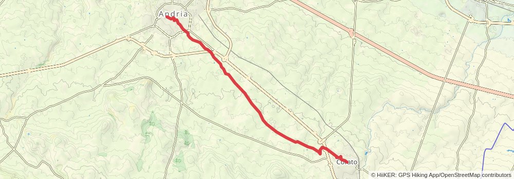 Via Francigena stage 146 Map