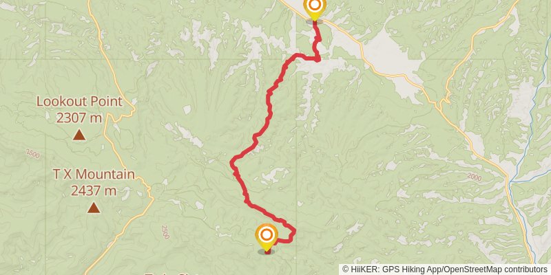 Continental Divide Trail - New Mexico stage 17 Map