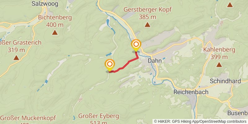 Felsenland Sagenweg alt 1 Map