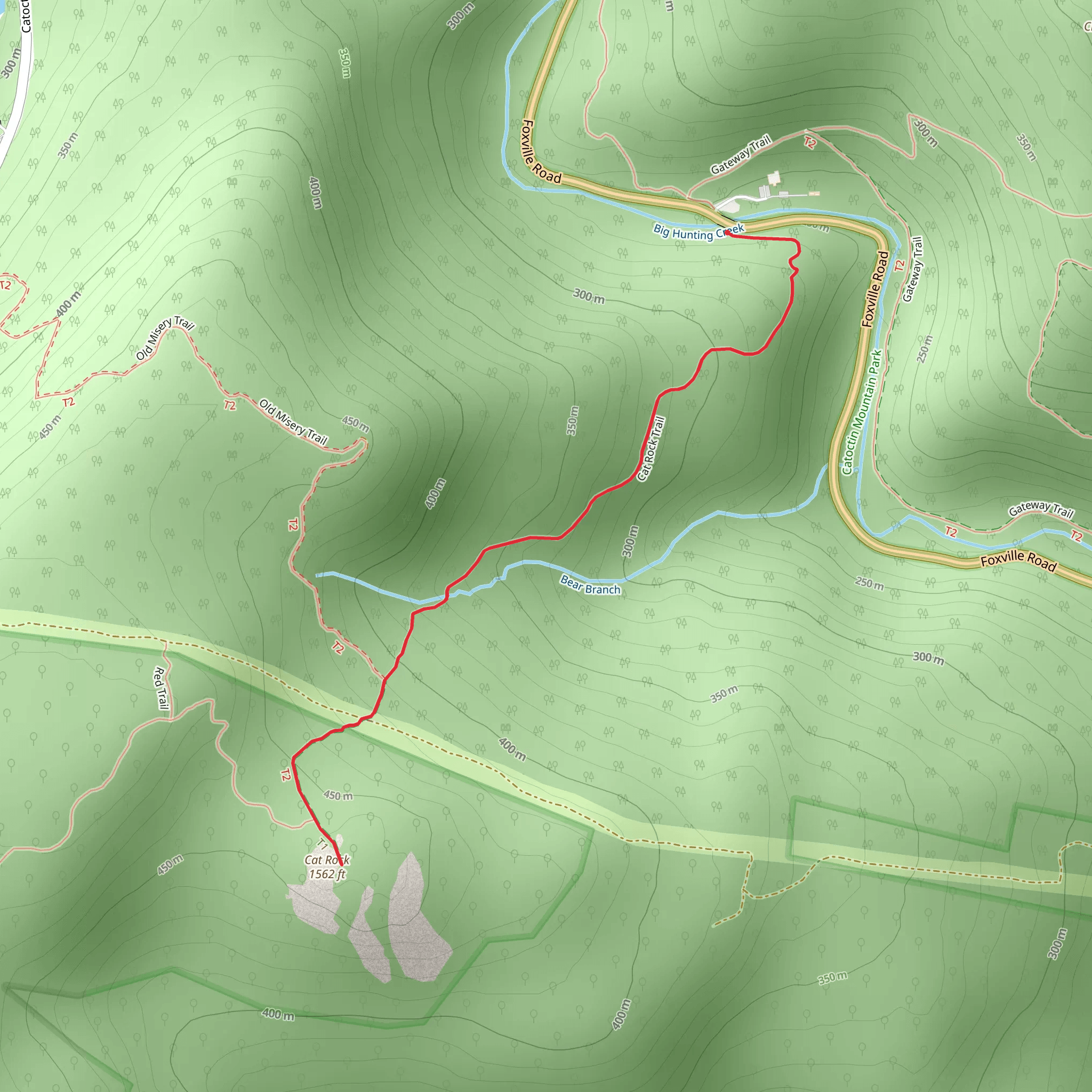 Cat Rock Trail mobile static map