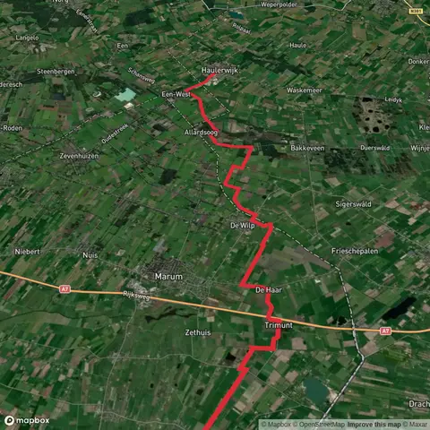Haulerwijk to Opende via Taeijewyk
