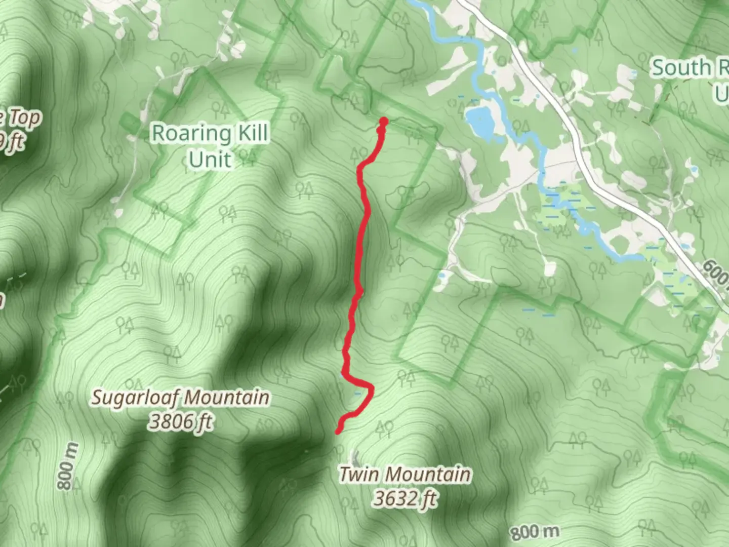 An image depicting the trail Pecoy Notch Trail and its surrounding area.
