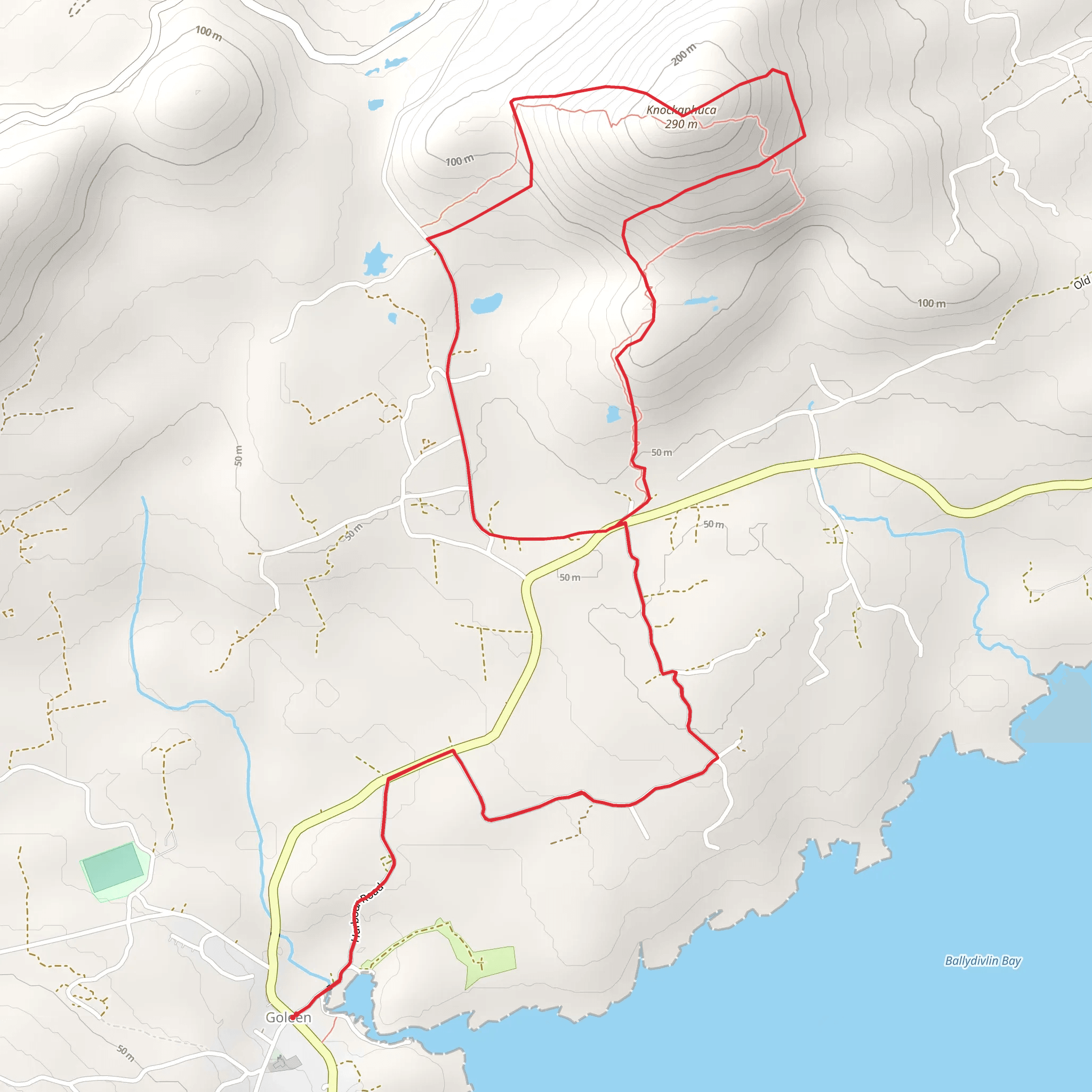 Fastnet Trails - Knockaphuca Loop mobile static map