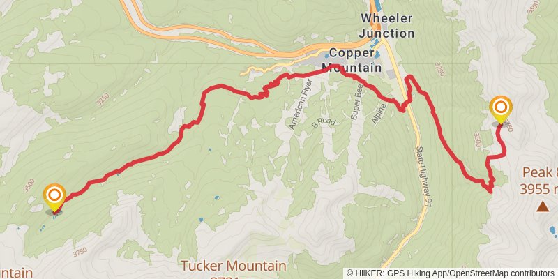 American Discovery Trail North Route stage 233 Map