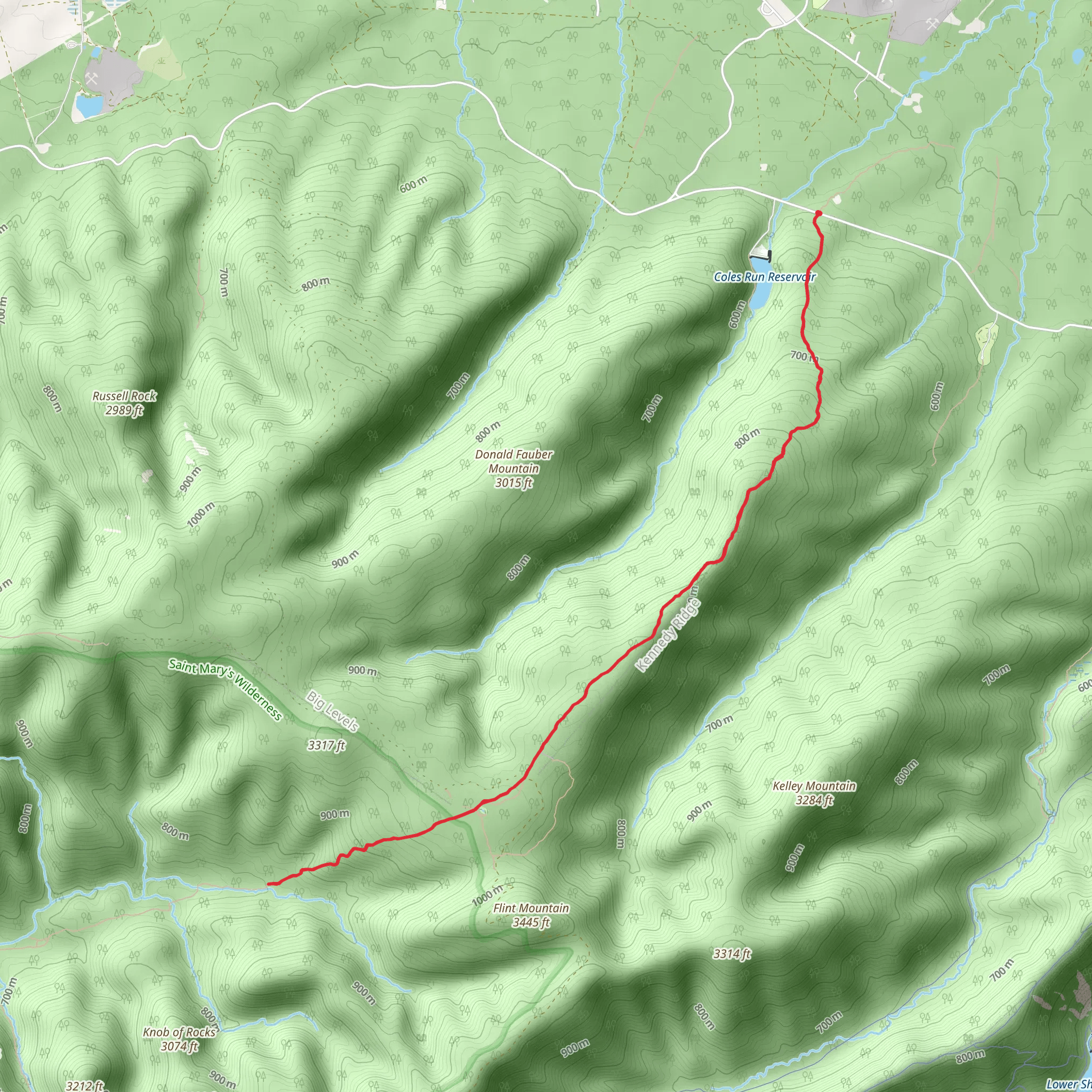 Saint Mary's River mobile static map