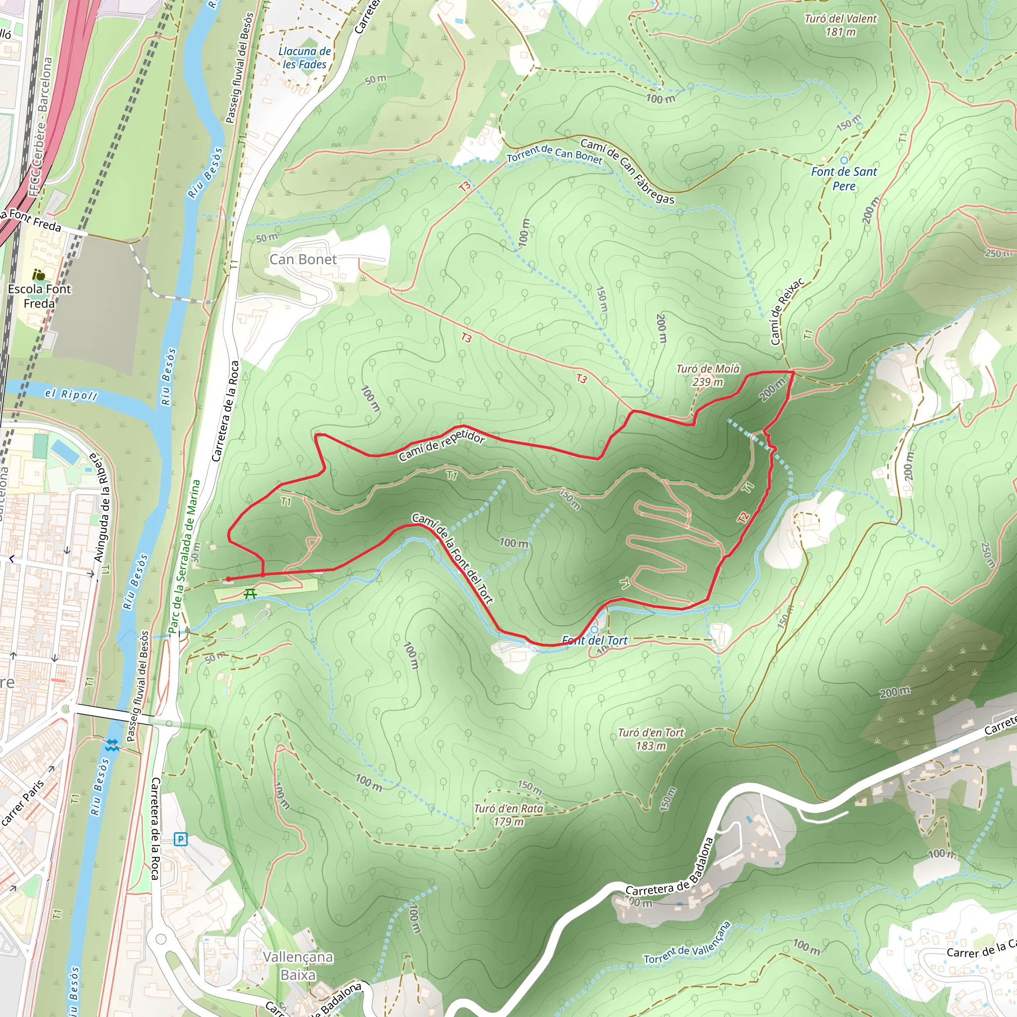 The Font del Tort SL C 148 mobile static map