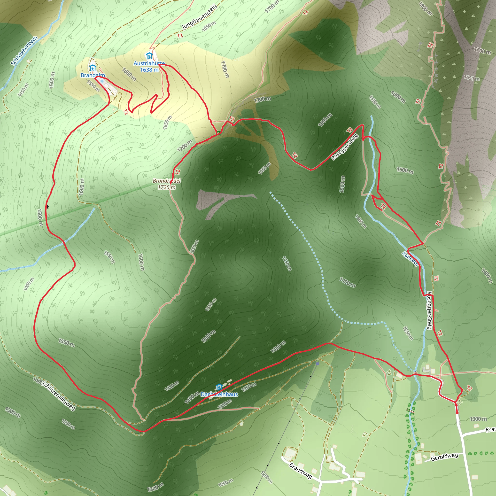 Brandriedel Mountain Loop mobile static map