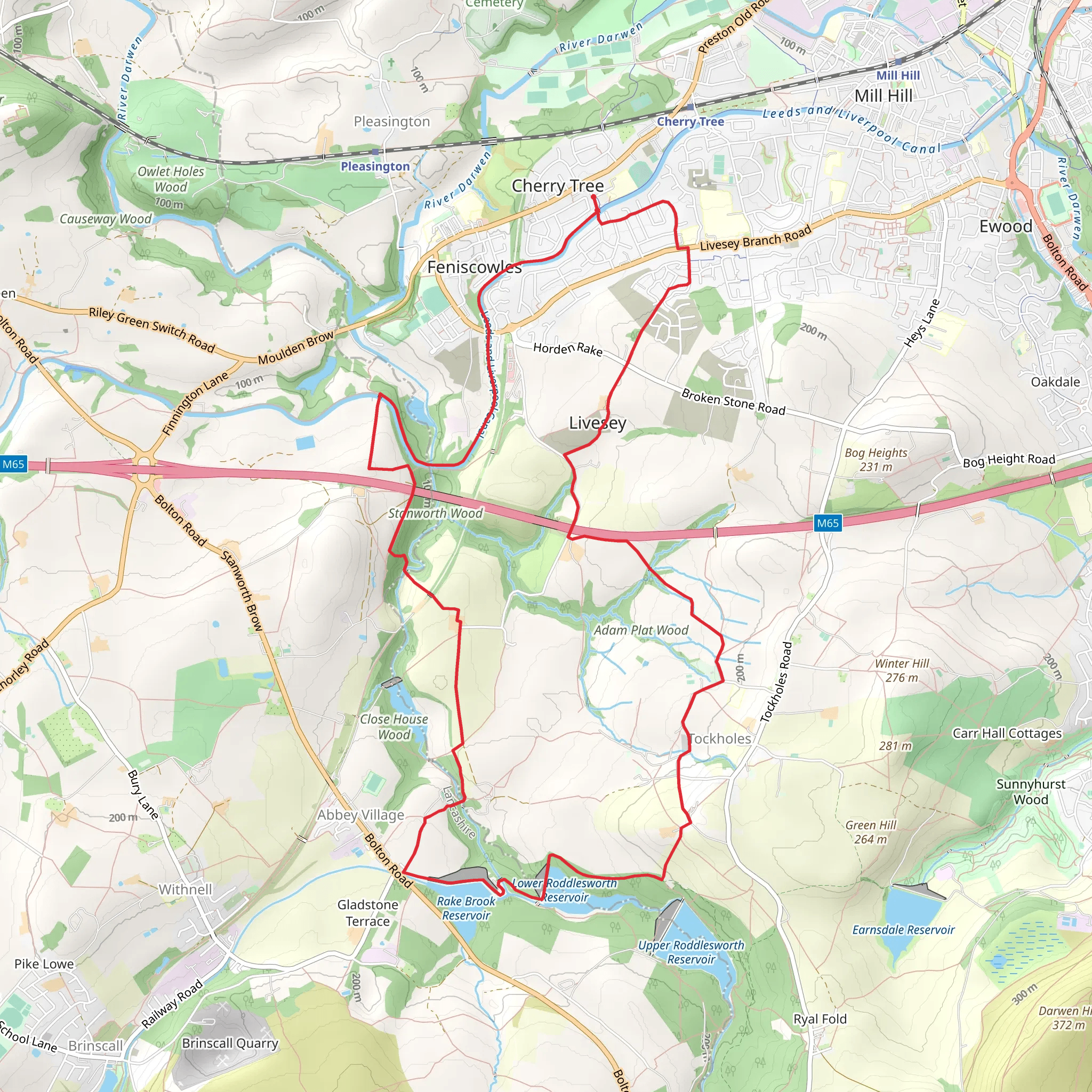 Reelers Trail mobile static map