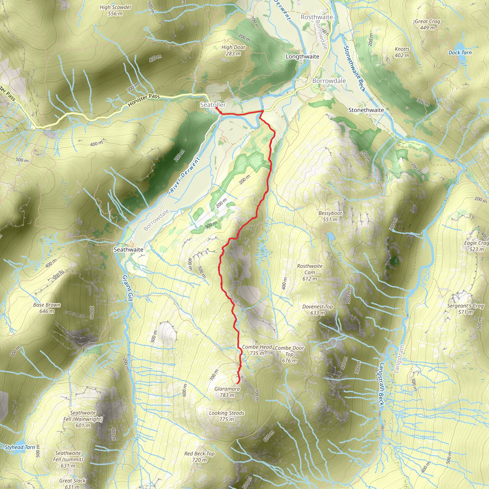 Glaramara mobile static map