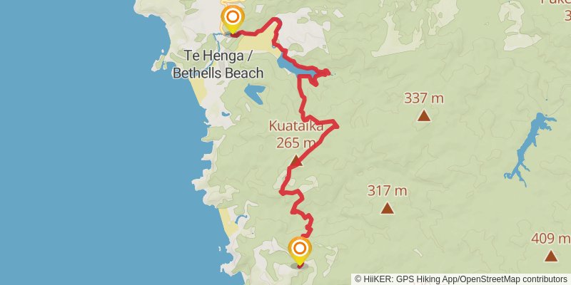 Hillary Trail stage 4 Map