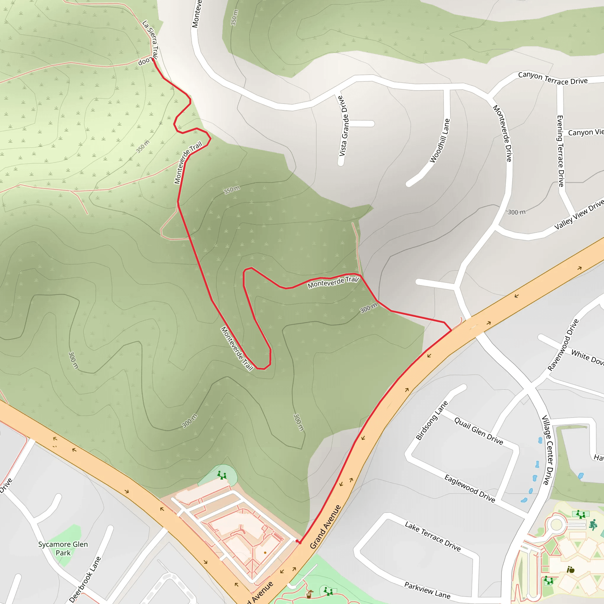 Monteverde Trail mobile static map