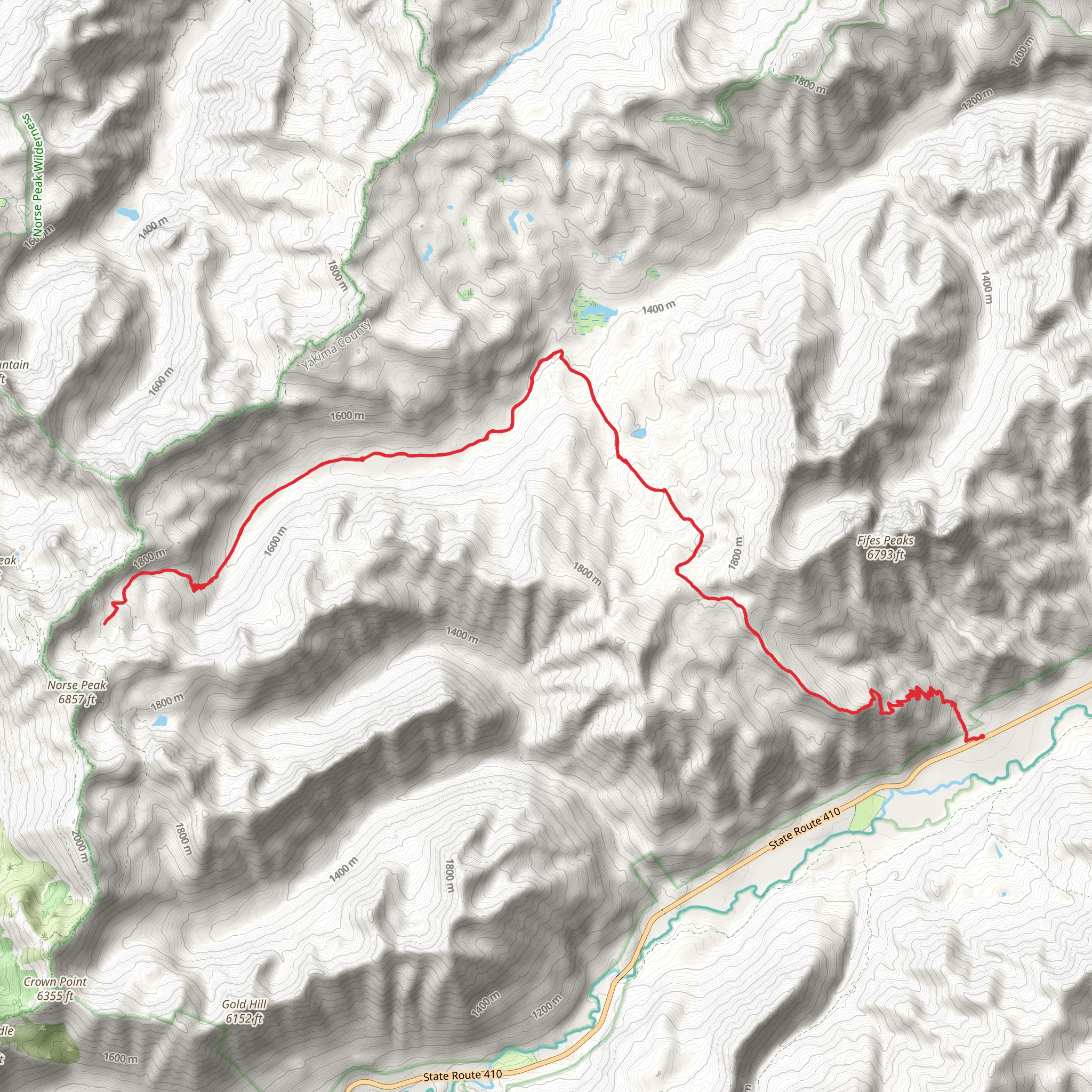 Crow Lake Way Trail mobile static map