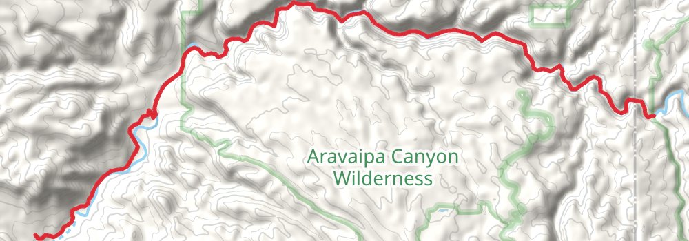 American Perimeter Trail - Southwest Primary stage 32 Map