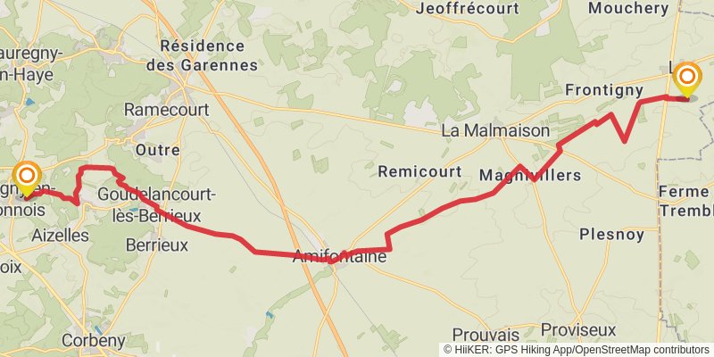 GR 12 - France stage 7 Map