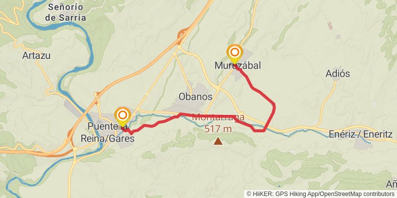 Camino de Santiago Francés alt 3 Map