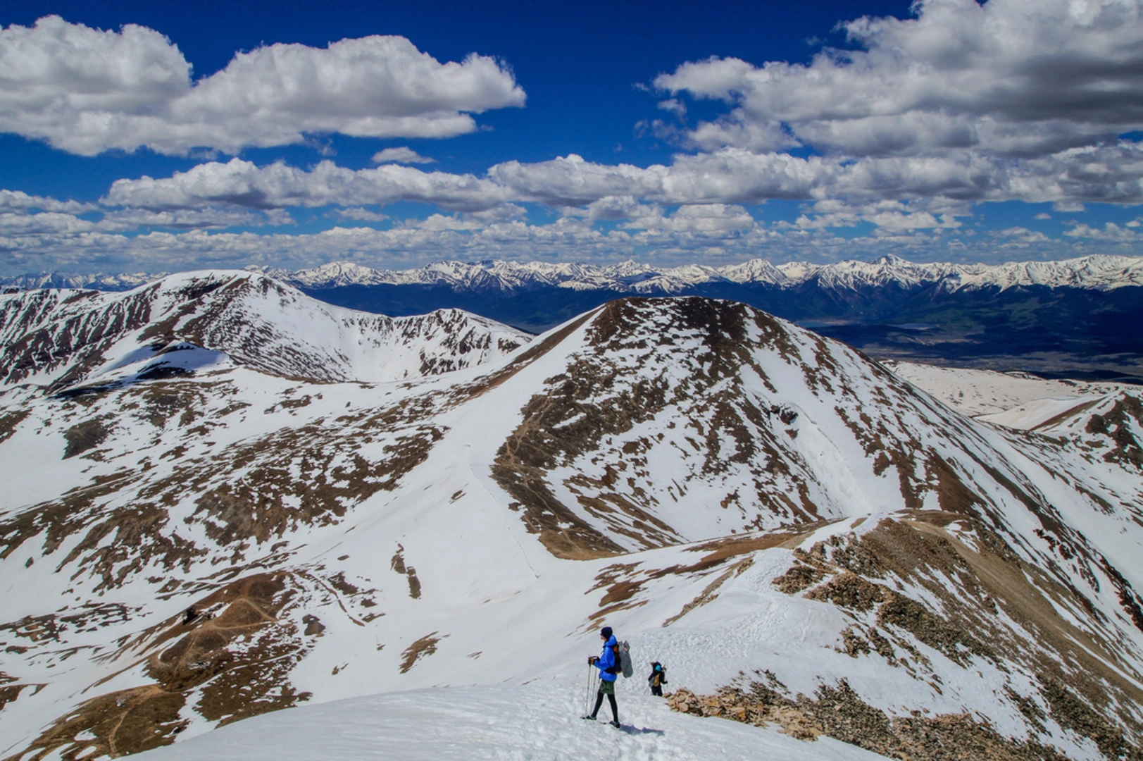 An image depicting the trail Mount Sherman - Southwest Ridge from Fourmile Creek and its surrounding area.