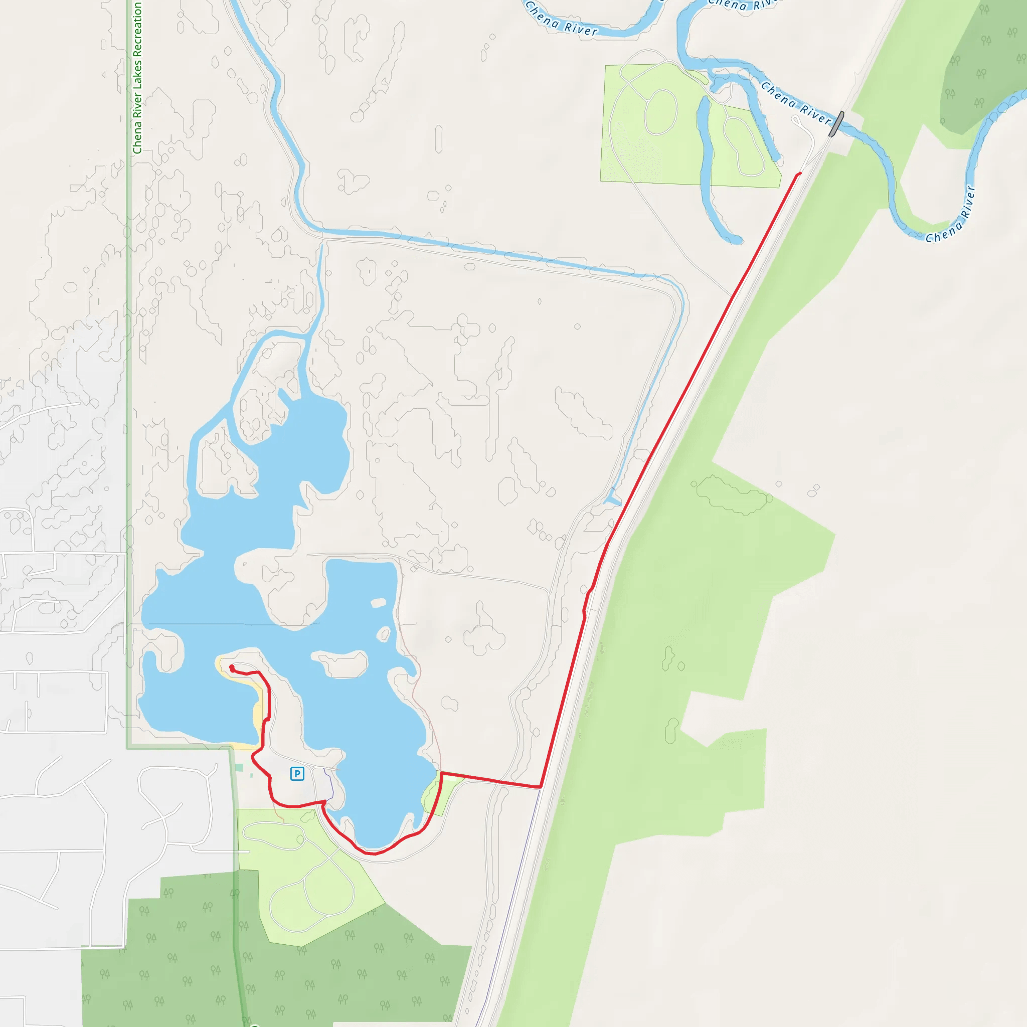 Chena River Lakes Recreation Area Walk mobile static map