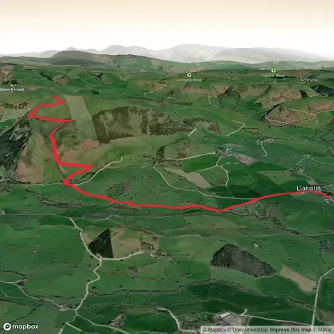 Llansilin to Gyrn Moelfre and back