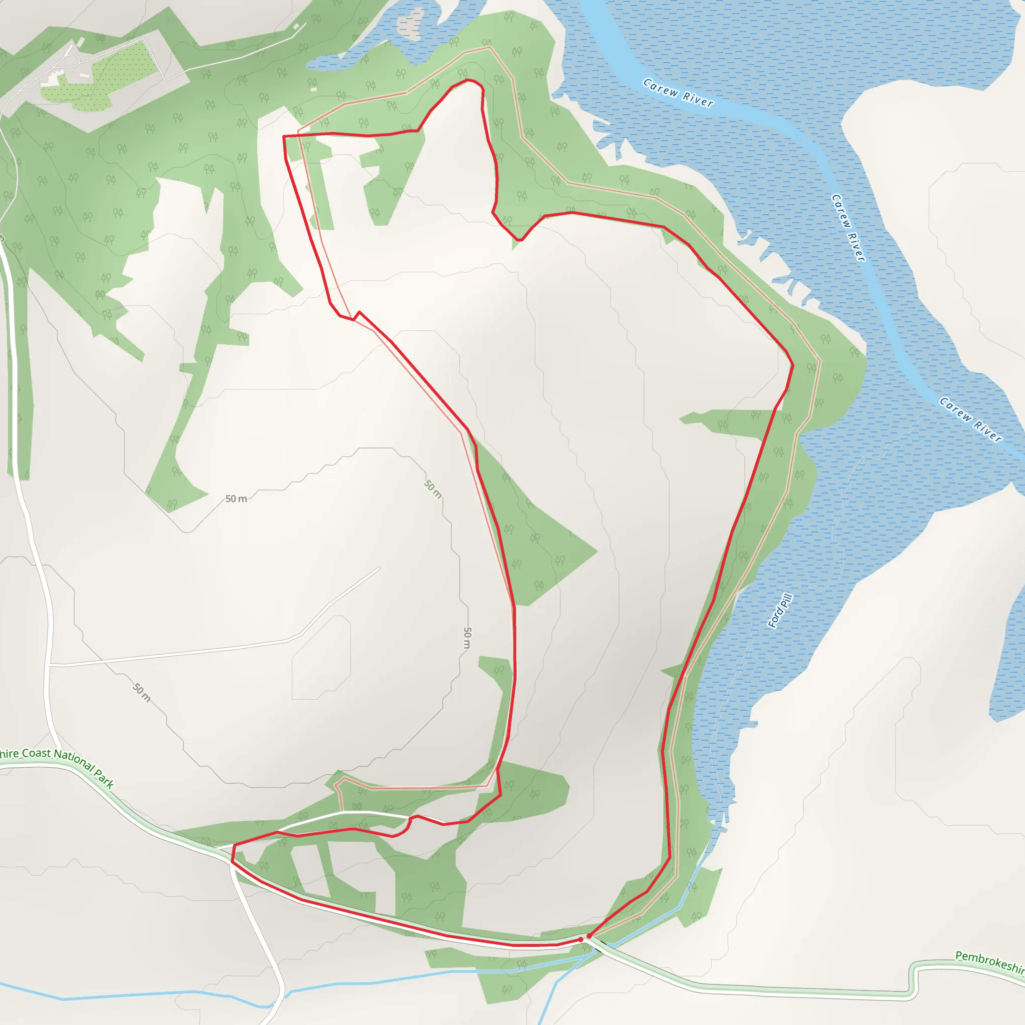 Upton Route mobile static map