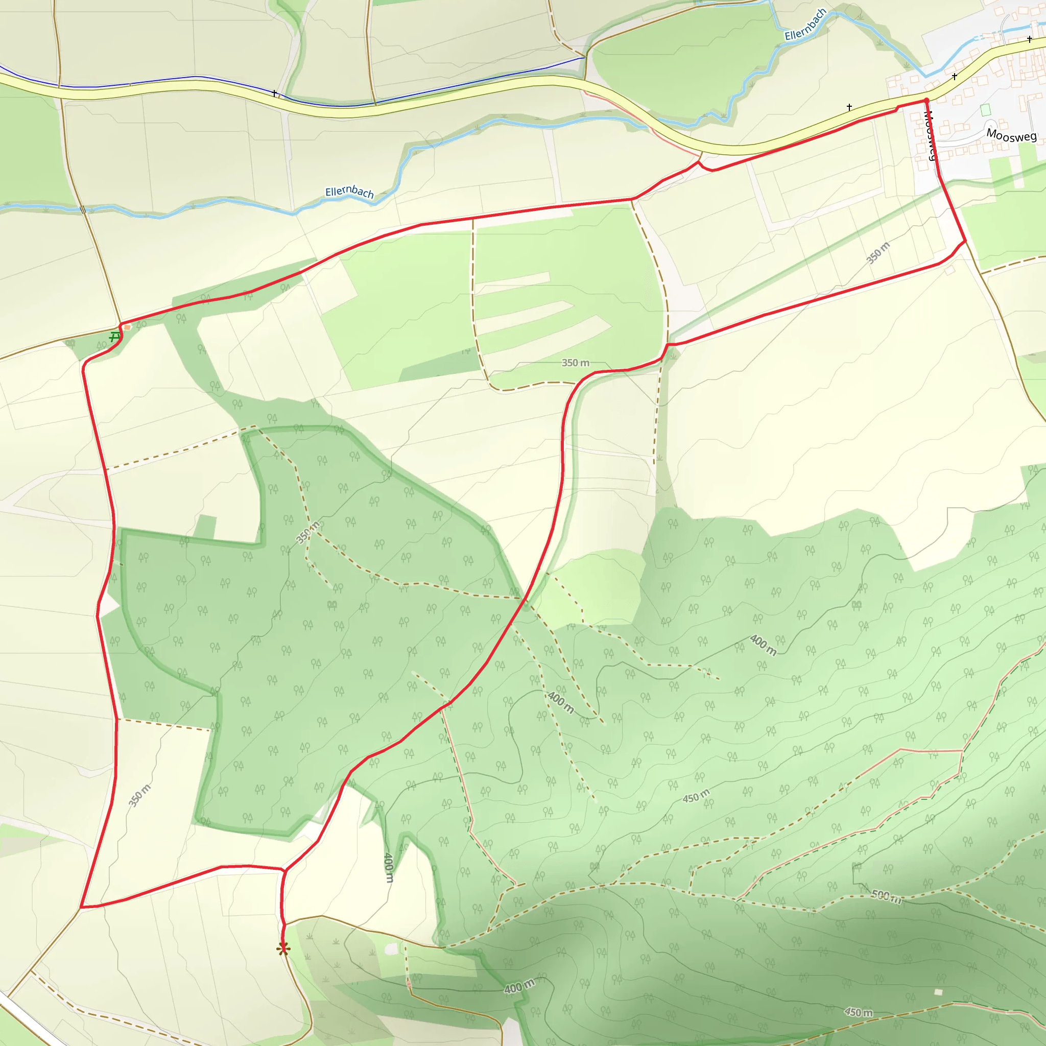 Litzendorf-Blick Loop via Ellertalwanderung mobile static map