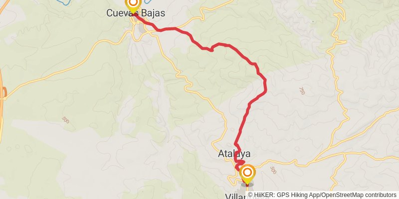 Gran Senda De Malaga stage 16 Map