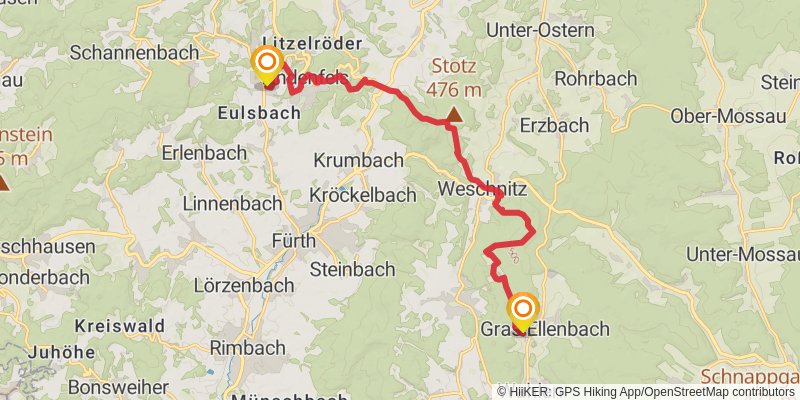 Nibelungensteig stage 3 Map