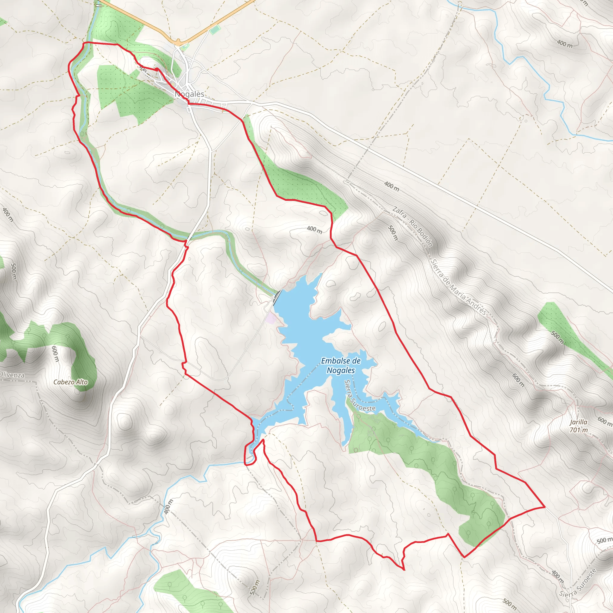 Nogales Dam PR BA 131 mobile static map