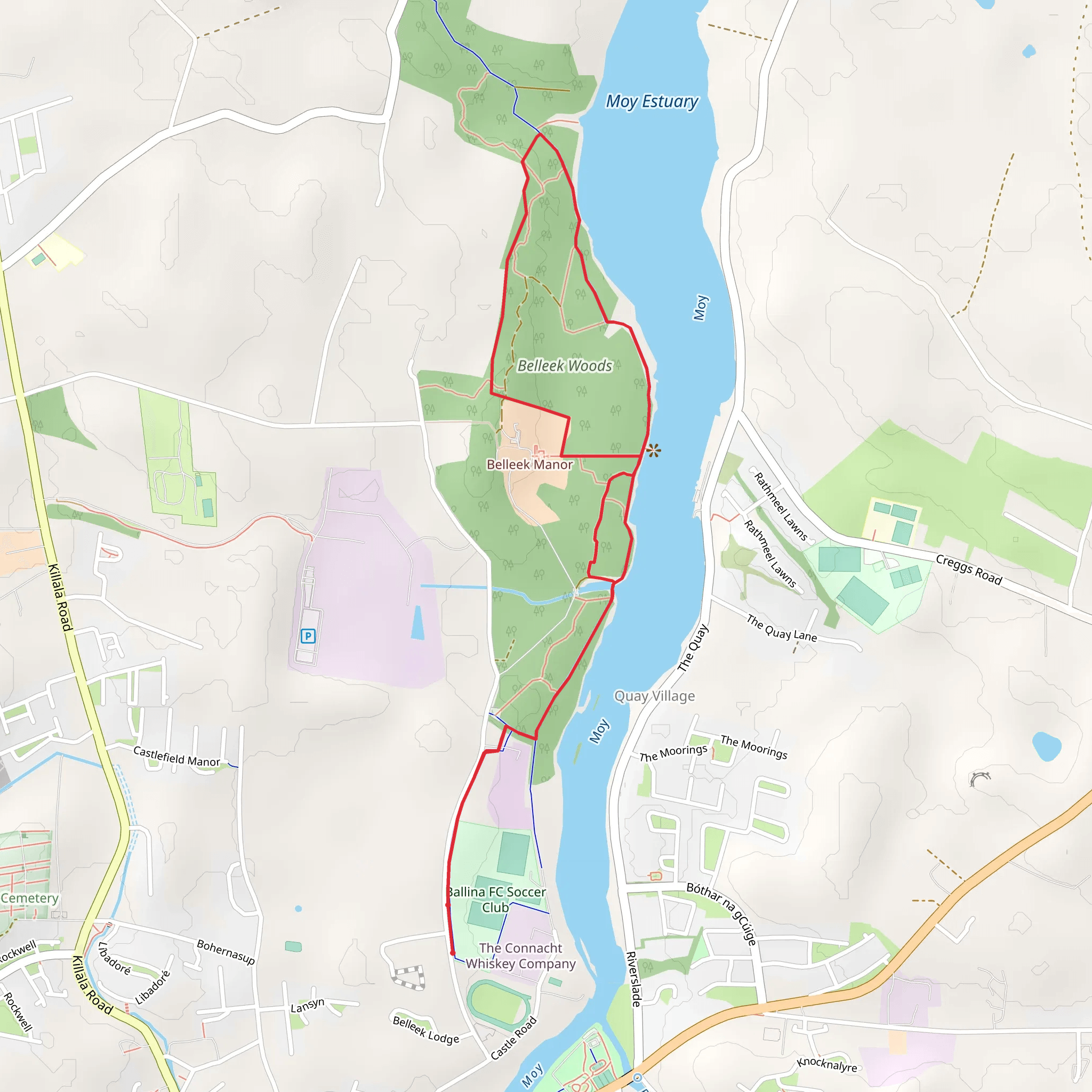 Belleek - Nature Trail mobile static map