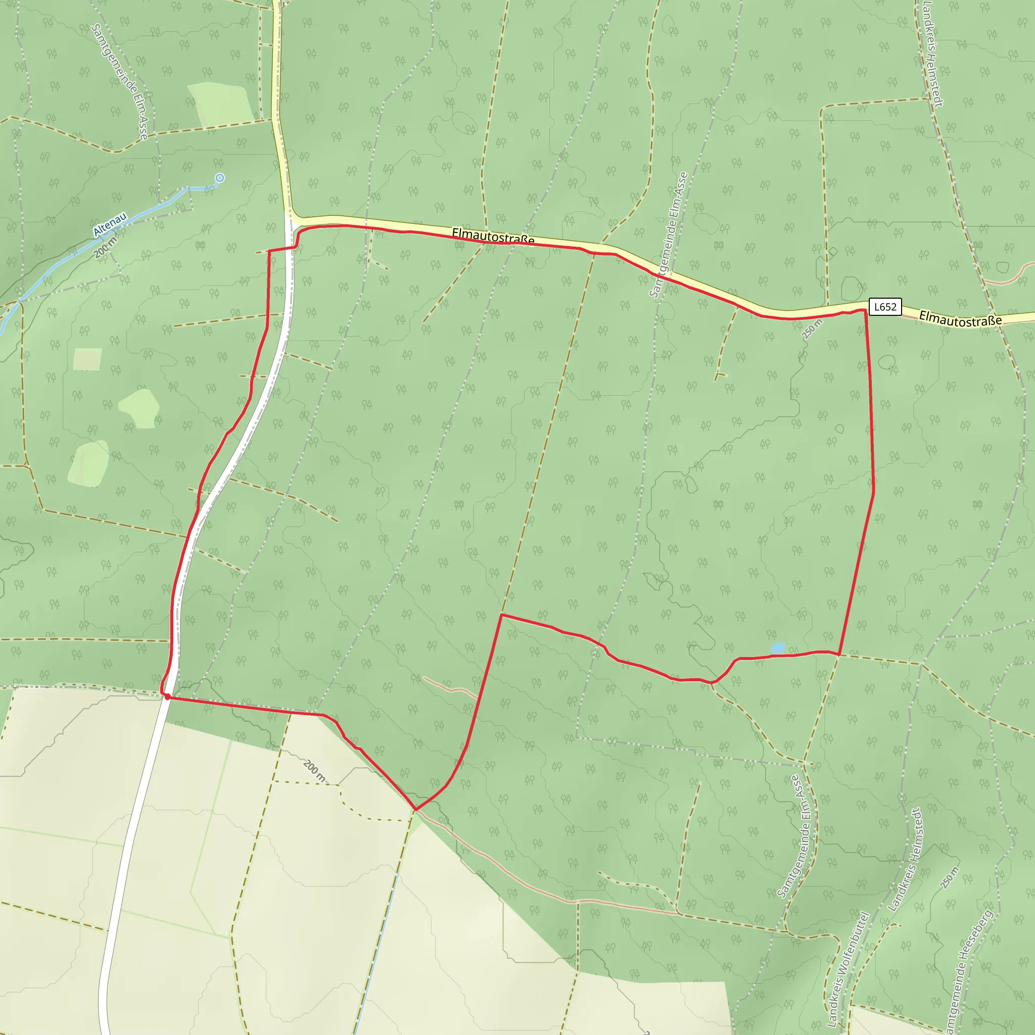 Bödner Teich Loop mobile static map