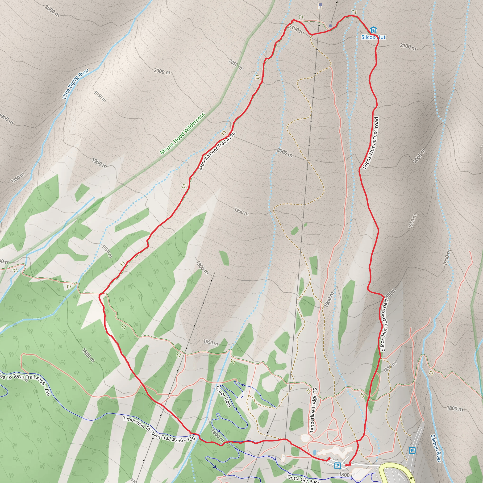 Mountaineer Trail mobile static map